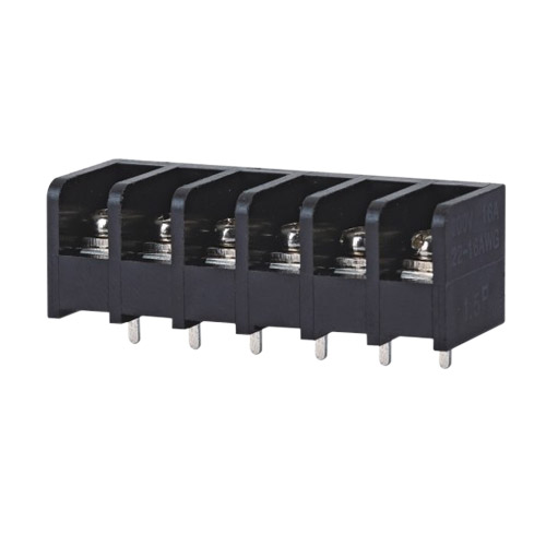 Barrier terminal blocks Screw type 1.5mm² Pin spacing 6.35 mm 6-pole PCB connector 