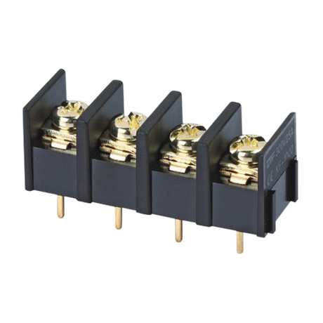 Barrier terminal blocks Screw type 4.0mm² Pin spacing 10.00mm 4-pole PCB connector