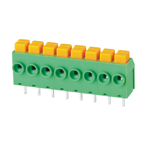 Screwless terminal blocks Push-button 1.0 mm² Pin spacing 5.00 mm 8-pole PCB Connector