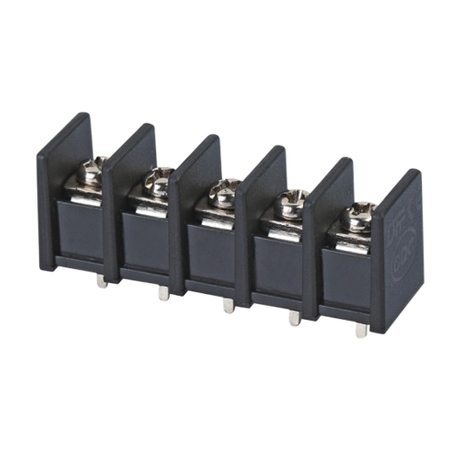 Barrier terminal blocks Screw type 4.0mm² Pin spacing 10.00 mm 5-pole PCB connector 